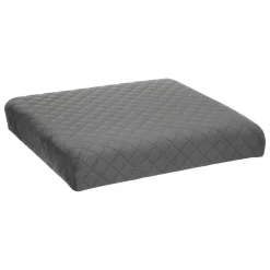 Pouf pliable 31x31 cm, Velours Gris