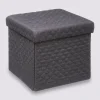 Pouf pliable 31x31 cm,Gris anthracite
