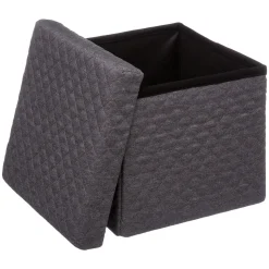 Pouf pliable 31x31 cm,Gris anthracite
