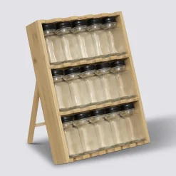 Présentoir à épices 15 pots, Bambou