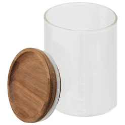 Présentoir à épices avec lot de 9 bocaux, Acacia