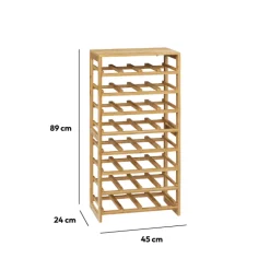 Rangement 32 bouteilles, Bambou