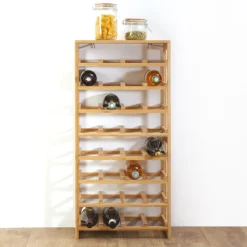 Rangement 32 bouteilles, Bambou