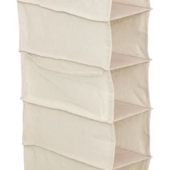 Rangement chaussures 10 cases avec panier, Beige