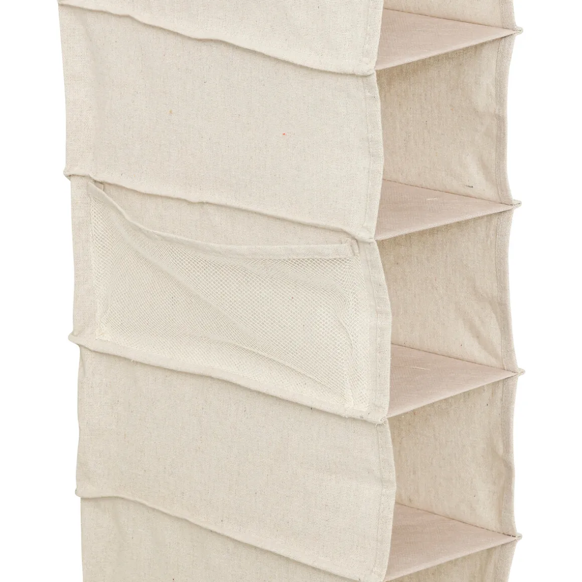 Rangement chaussures 10 cases avec panier, Beige