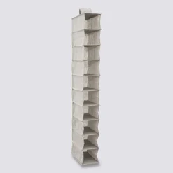 Rangement chaussures 10 cases, Gris clair