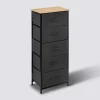 Rangement haut 5 tiroirs, Gris foncé