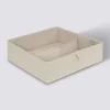 Rangement tiroir 2 compartiments, Beige