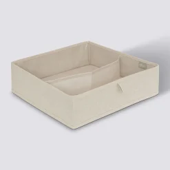 Rangement tiroir 2 compartiments, Beige