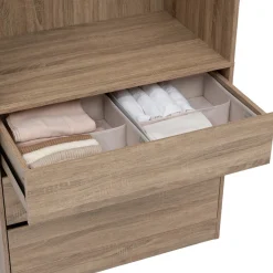 Rangement tiroir 2 compartiments, Beige