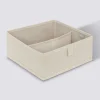 Rangement tiroir 2 compartiments, Beige