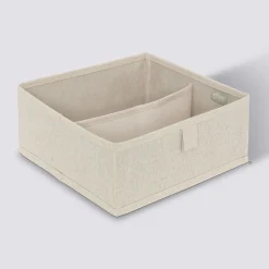 Rangement tiroir 2 compartiments, Beige