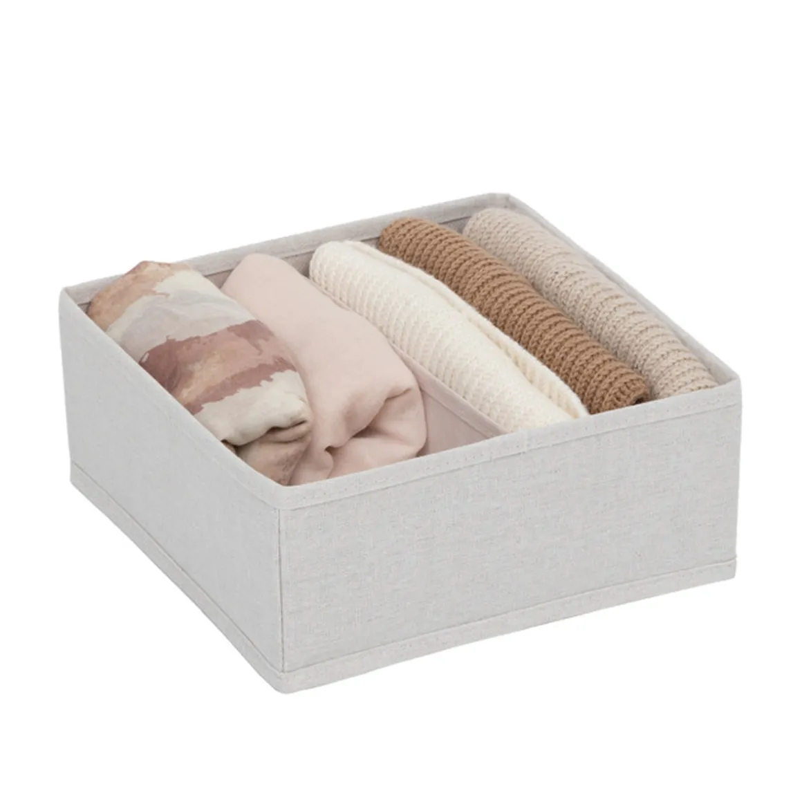 Rangement tiroir 2 compartiments, Beige