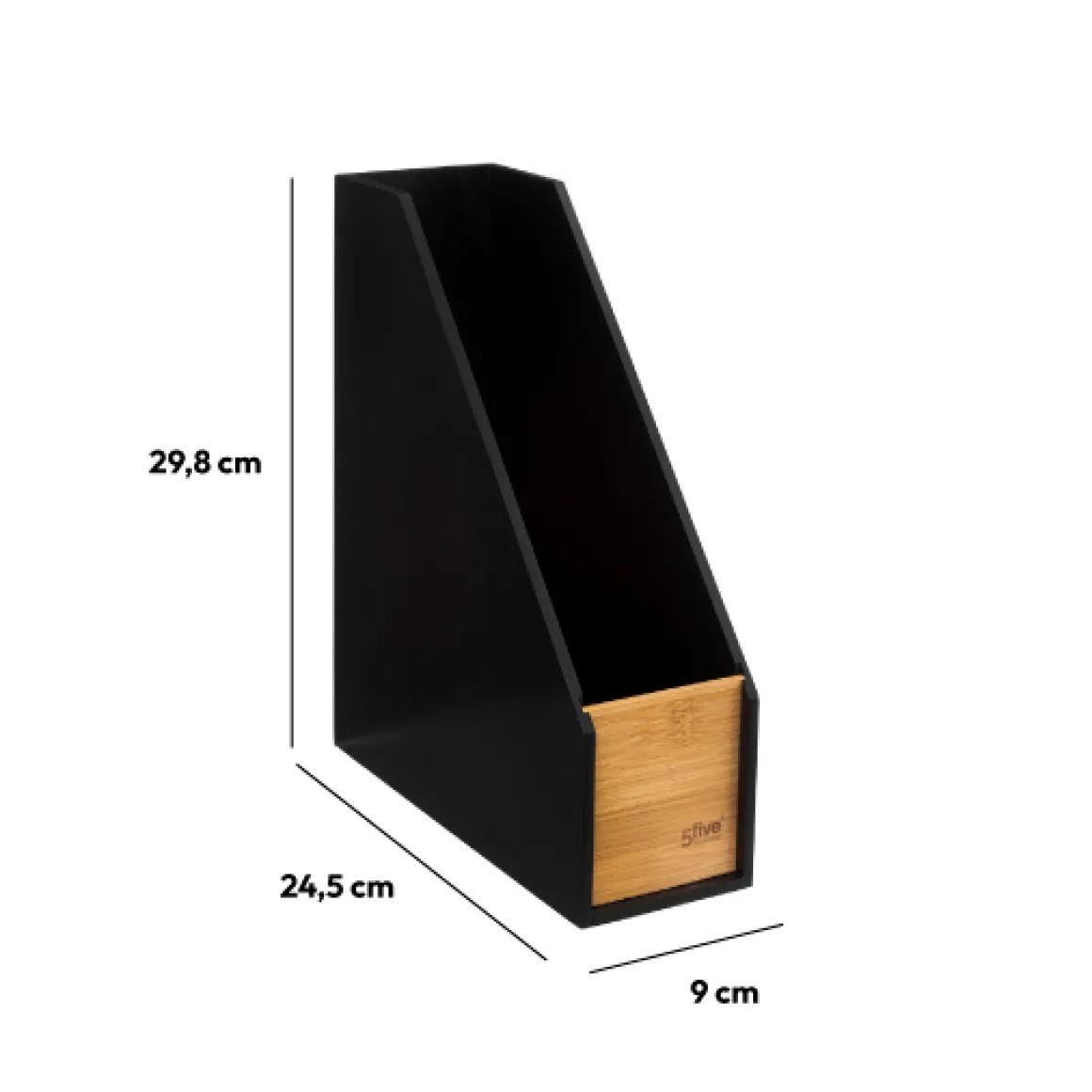 Range-revues bambou, Noir