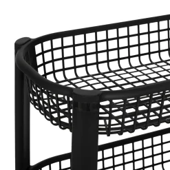 Resserre avec paniers 4 niveaux, Noir