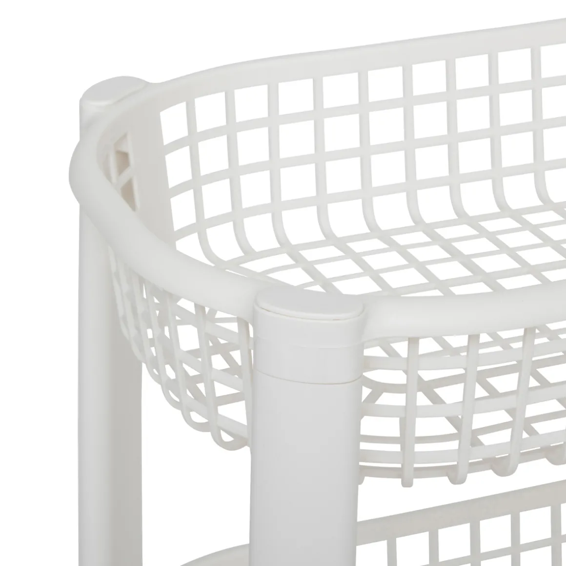 Resserre avec paniers 4 niveaux, Blanc