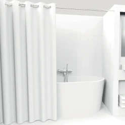 Rideau de douche 180x200cm, Blanc
