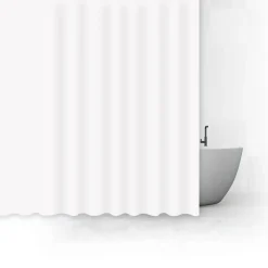 Rideau de douche 180x200cm, Blanc