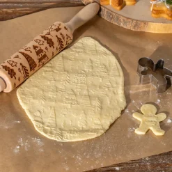 Rouleau à patisserie, L.35,5 cm, Beige