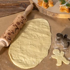Rouleau à patisserie, L.35,5 cm, Beige