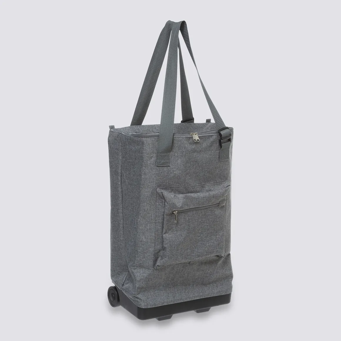 Sac de shopping avec 2 roulettes, Gris
