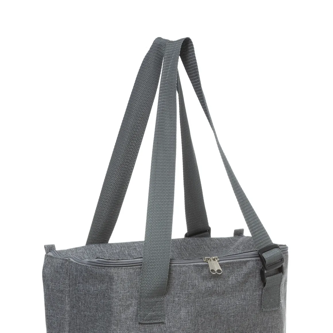 Sac de shopping avec 2 roulettes, Gris