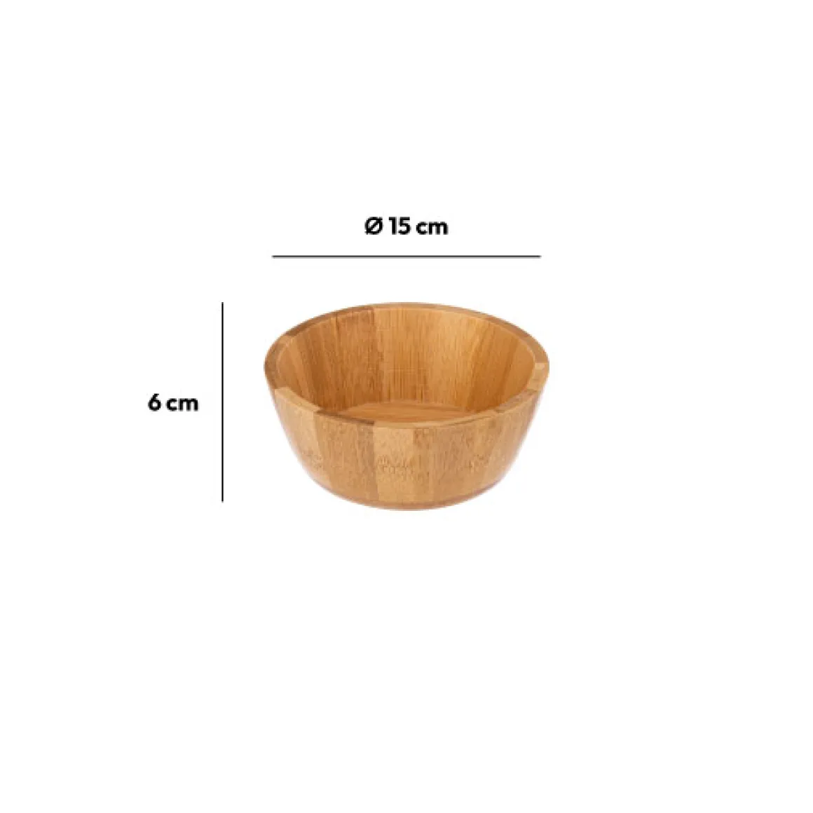 Saladier D15 cm, Bambou