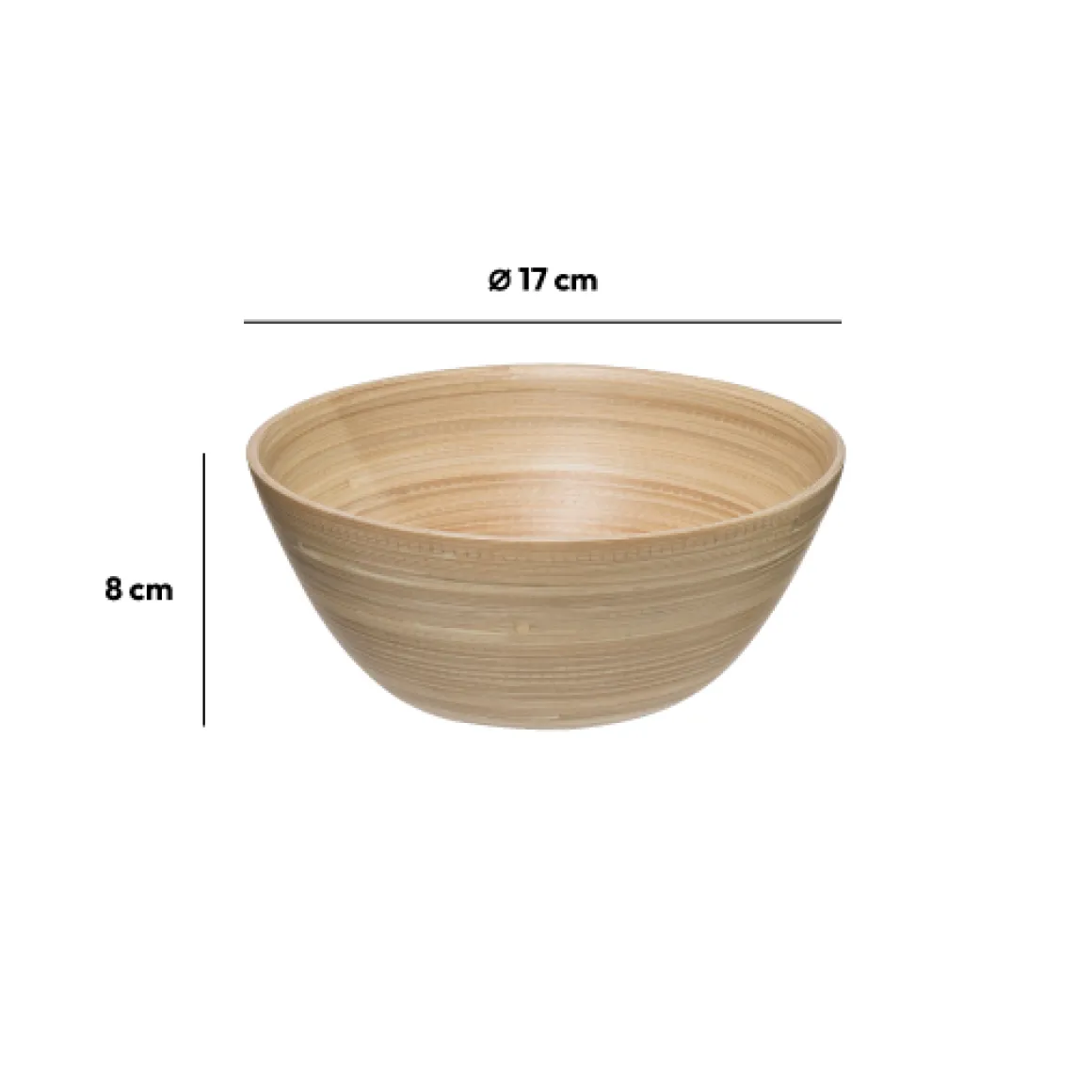 Saladier D17 cm, Bambou