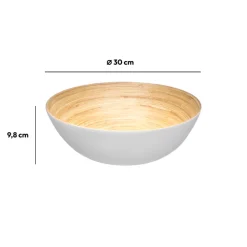 Saladier D30 cm, Blanc