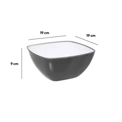 Saladier D19 cm, Gris anthracite