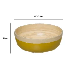 Saladier D20 cm, Jaune moutarde