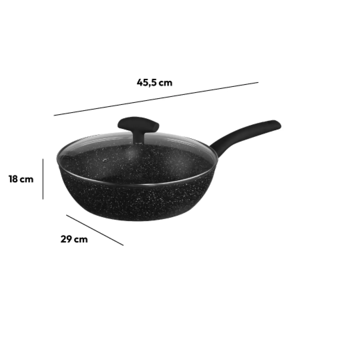 Sauteuse Aluminium forgé, 28 cm