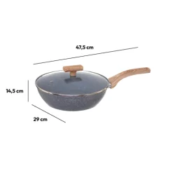 Sauteuse Aluminium forgé, 28 cm