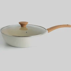 Sauteuse aluminium forgé beige, 28cm