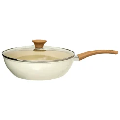 Sauteuse aluminium forgé beige, 28cm