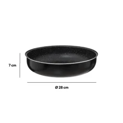 Sauteuse Aluminium pressé, 28 cm