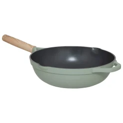 Sauteuse fonte d'aluminium vert, 28 cm
