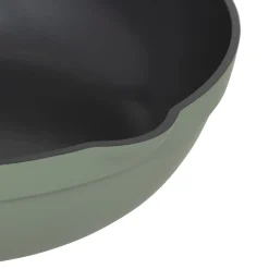 Sauteuse fonte d'aluminium vert, 28 cm