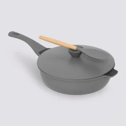 Sauteuse fonte d'aluminium gris, 28cm