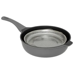 Sauteuse fonte d'aluminium gris, 28cm