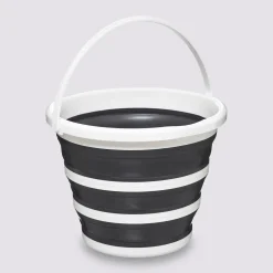 Seau pliable 10L - Blanc, gris