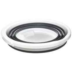 Seau pliable 10L - Blanc, gris