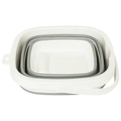 Seau rétractable 5L, Gris et blanc