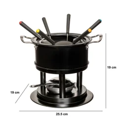 Service à fondue 6 personnes, Inox