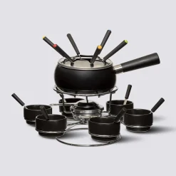 Service à fondue avec plateau tournant