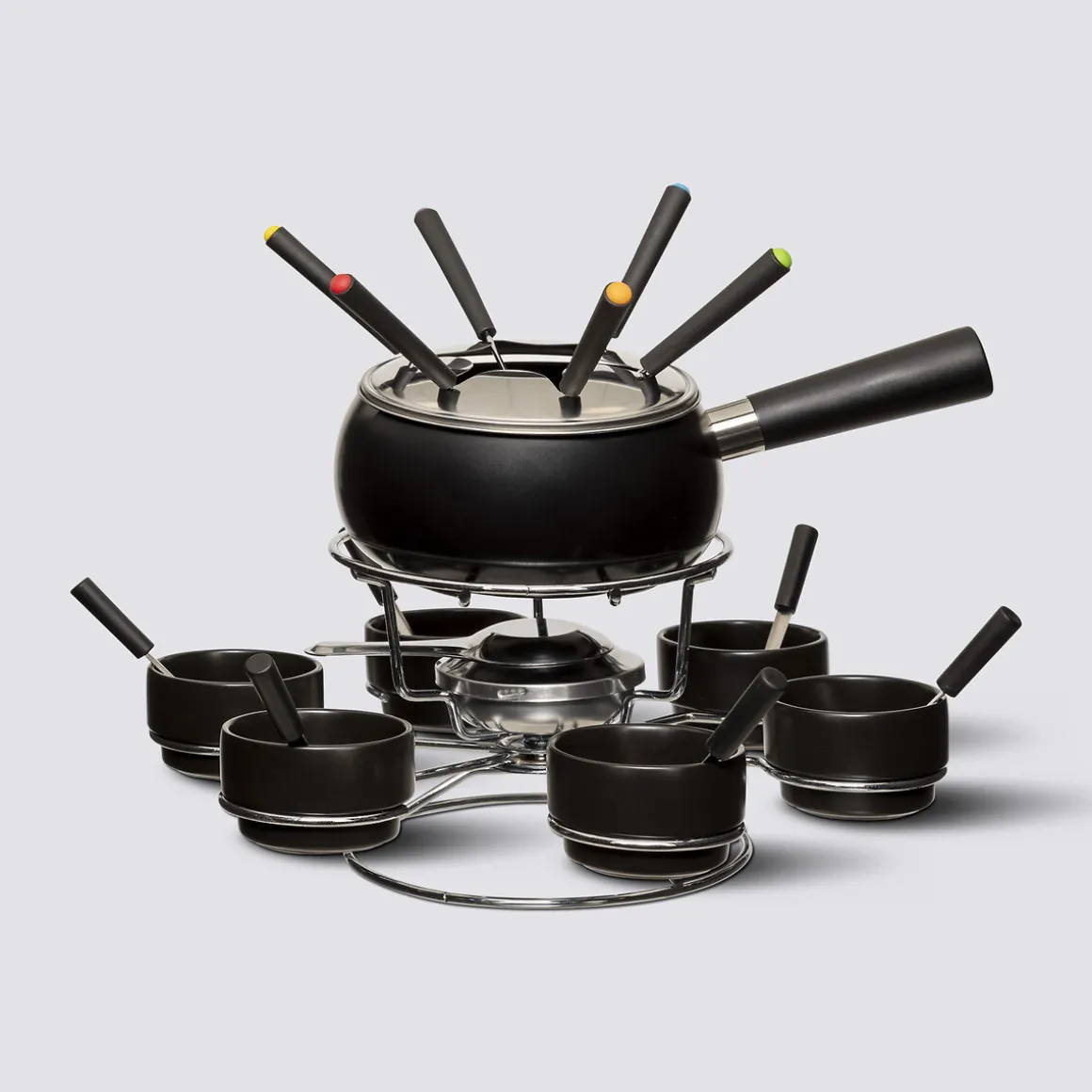 Service à fondue avec plateau tournant