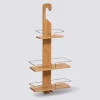 Serviteur de douche 3 niveaux, Métal bambou