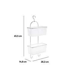 Serviteur de douche 2 niveaux, Transparent