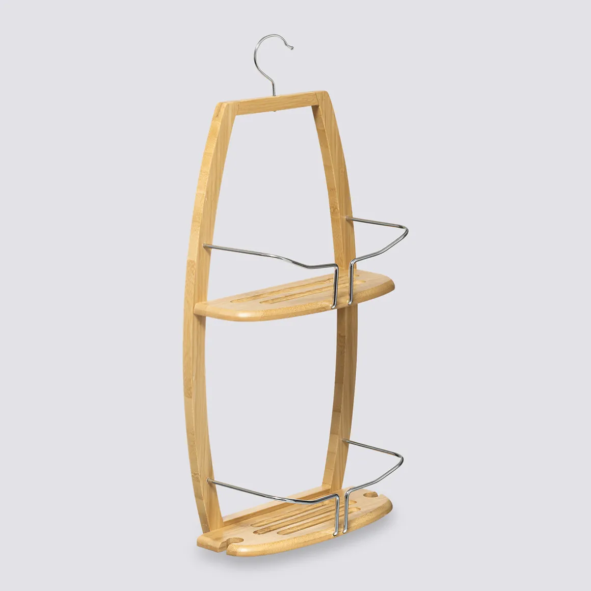 Serviteur de douche 2 niveaux, Métal bambou