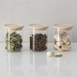 Set de 3 bocaux en verre, 350ml